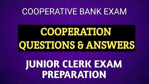 CSEB-Junior Clerk Exam//Co-operation  - Questions & Answers.Part 3.Ep:559