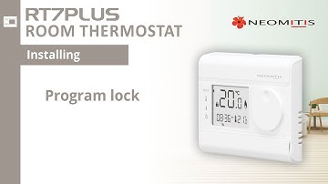 Program lock - [Tutorials RT7PLUS room thermostat]