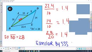 Similar Triangles Sorting Activity 2