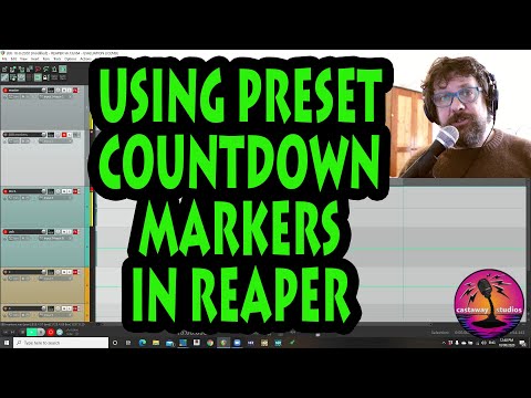 How To Make Markers in Reaper you can move for times recordings