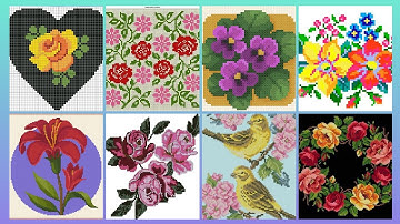 #1 Most Beautiful and Unique New Cross Stitch Patterns For Everything #CrossStitchDesign#Trend