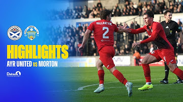 Ayr United vs Morton | William Hill Championship | 18/10/25