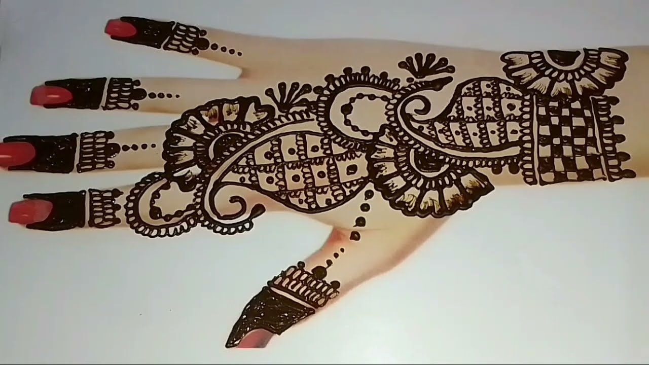 नवरात्रि सिंपल मेहंदी डिजाइन बनाना सीखें//सिंपल मेहंदी वीडियो 👌♥️🥰🙏