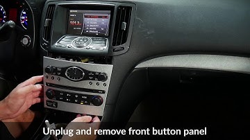 Infiniti G37 G35 2009 - 2013 no nav stereo removal VLine NISK Install CarPlay Android Auto Part 1