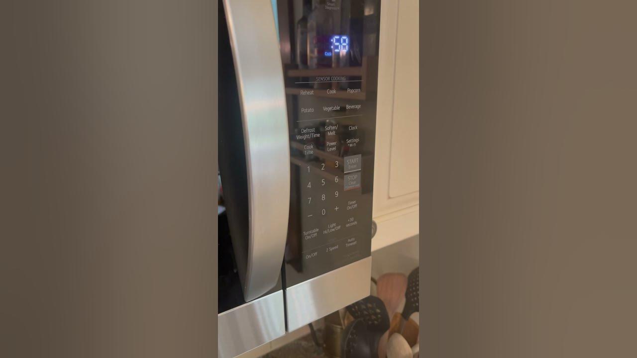 LG microwave noise level (Model MVEM1825F) - YouTube