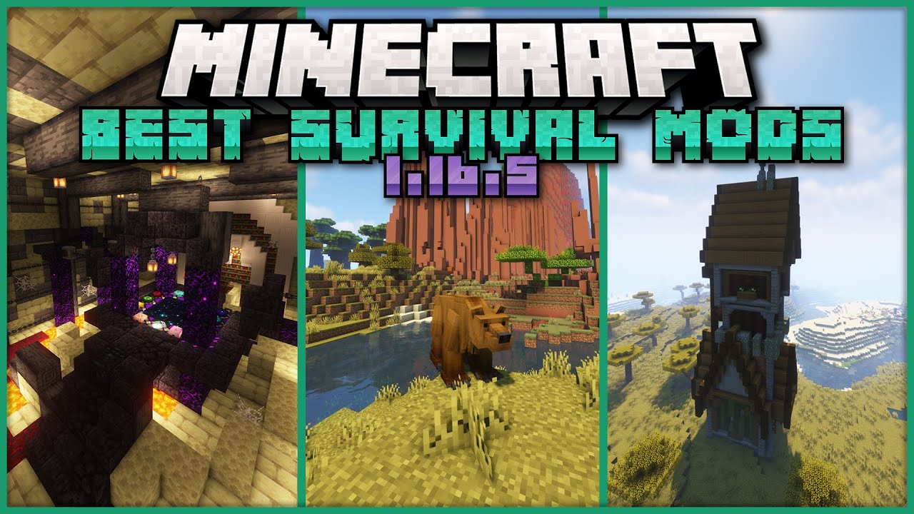 Top 20 Mods that Make Minecraft Survival Even Better! [1.16.5][Forge