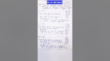 6.1 Class 8 | Ex. 6.1 Maths | Cubes and Cube Roots