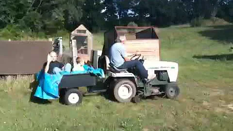 Hayride at Grandpa's new farm