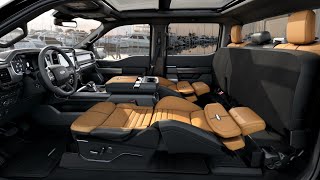 Объяснение нового Ford F150 2023 года с сиденьем с максимальным наклоном спинки — спальня на колесах