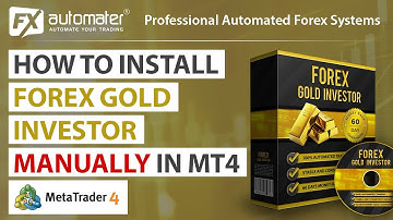 How to install Forex GOLD Investor manually