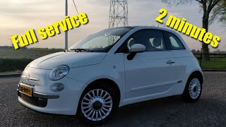 Fiat 500 full service in 2 minutes * READ DESCRIPTION*