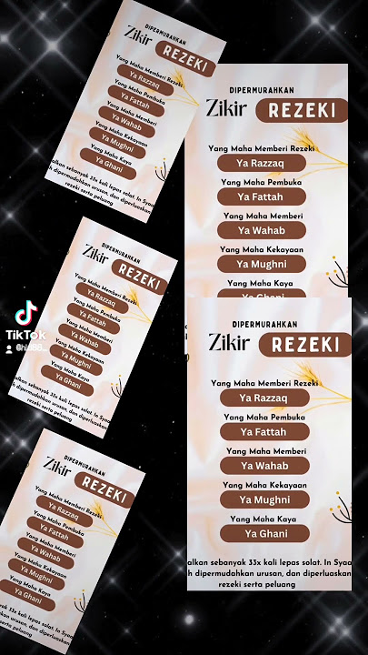 zikir pembuka rezeki. https://vt.tiktok.com/ZSYMBYYgR/