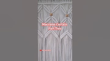 Macrame Curtain Tutorial Part 3 #diy #macramecurtain #macrametutorial