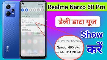 Realme Narzo 50 Pro Enable daily data Used | Realme Narzo 50 Pro Enable Data Usage Notification Bar