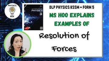 Resolution of Forces - Explaining the examples in the textbook [PHYSICS ROX ~ MS HOO EXPLAINS]