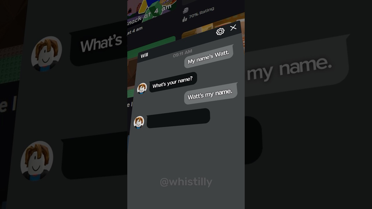 Watt Is Your Name 💀 // Roblox Meme 