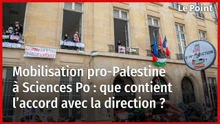 Mobilisation pro-Palestine à Sciences Po : que contient l’accord avec la direction ?