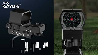 Cvlife 1X28X40 Red Dot Reflex Sight With 4 Recticles