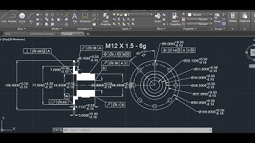 AUTOCAD 2D DRAWING USED IN EVERY COMPANY | FEATURE CONTROL FRAME