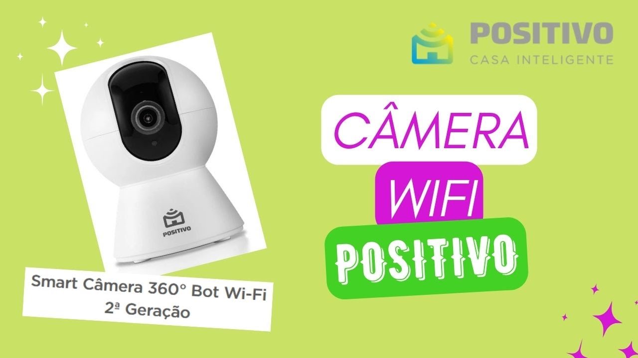 Smart Câmera 360° Bot Wi-Fi 2ª Geração - Positivo Casa Inteligente