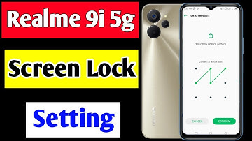 Realme 9i 5g me screen lock kaise lagaye | how to set screen lock Realme 9i 5g