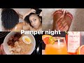 NIGHT SELF CARE PAMPER ROUTINE : HAIR, SKIN, DIP NAILS AND BOMB RAMEN