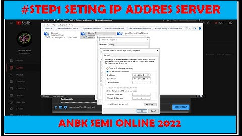 CARA SETING IP ADDRES UNTUK KOMPUTER SERVER PROKTOR ANBK SEMI ONLINE 2022 | #STEP1 #ANBK #SEMIONLINE