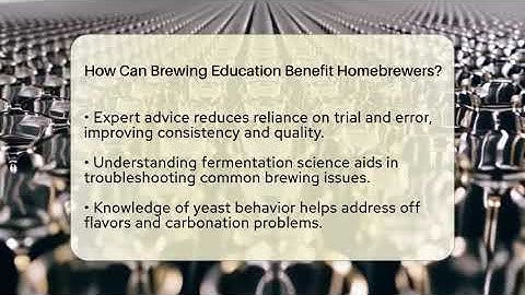 How Can Brewing Education Benefit Homebrewers? | The Pint Guy