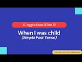 Understanding Simple Past Tense