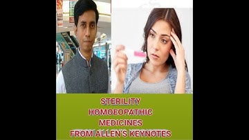 Sterility Homoeopathic Medicine Allen