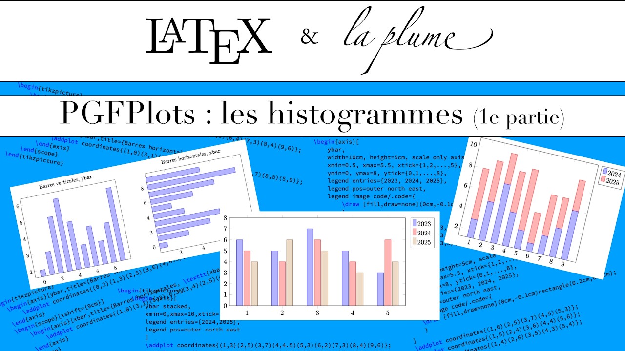 #119 PGFPlots : créer des histogrammes simples (1re partie)