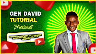 HOW TO SOLVE 1'S COMPLEMENT AND 2'S COMPLEMENT (CONVERSION OF BINARY, OCT, HEX, DEC ON CALCULATOR)