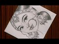 How to draw a beautiful traditional bride very easy  girl drawing  pencil sketch  art