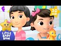 🛀 Bath Time Song KARAOKE 🛀 | BEST OF LITTLE BABY BUM | Sing Along With Me! | Moonbug Kids Songs