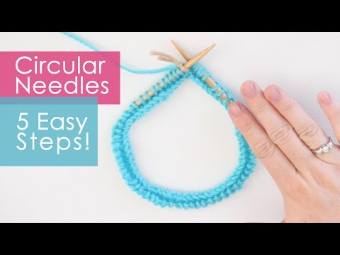 Circular Needles Knitting in 5 Easy