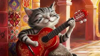 Relaxing and soothing cat chill #flamencoguitar music【Healing, Relaxing, Sleeping, Stress relieving】