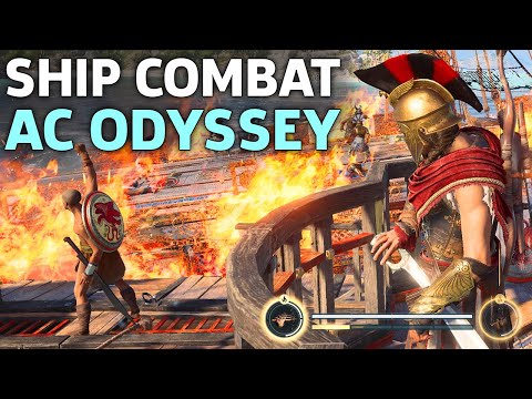 Assassin's Creed Odyssey Ship Combat Gameplay | E3 2018