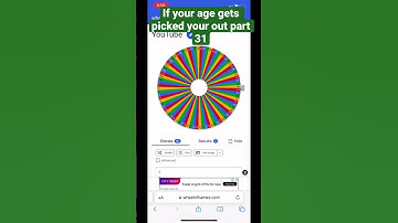 If your age gets picked your out part 31 #shorts #spinthewheel