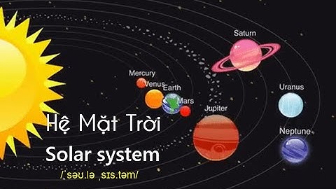 Học tiếng anh chủ đề vũ trụ và các hành tinh | Planets | Cô giáo Châu