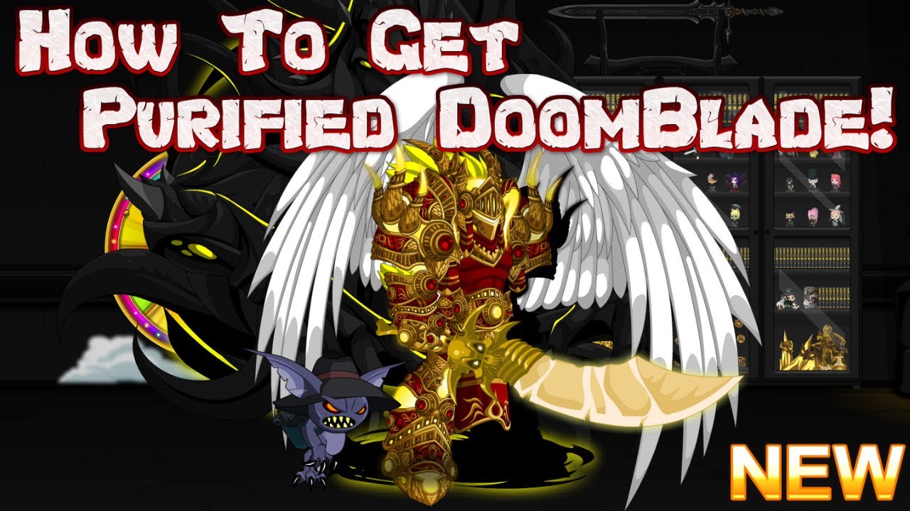 AQW How To Get Gravelyn's Champion Wings & Purified DOOMBLADE! AQWorlds