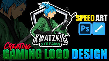 CREATING LOGO DESIGN FOR GAMING ( MASCOT LOGO ) SPEED ART USING PHOTOSHOP AND INFINITE DESIGN APP