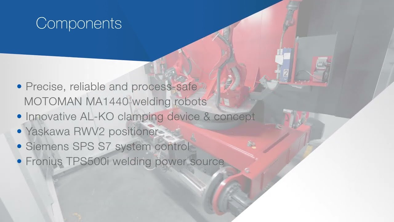 Yaskawa & AL-KO | Cellule flexible de soudage robotisé