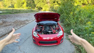My friend let me drive his LS swapped FRS