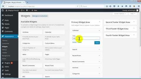 2  Cara Menambah Widget WordPress x264