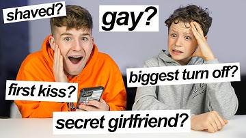 Asking My LITTLE BROTHER Questions You’re Too Afraid to Ask Boys!