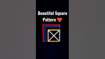 Beautiful Square Pattern Using Python Turtle🔥#python #shorts
