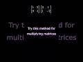 How to Multiply Matrices: Columns Times Rows #maths #linearalgebra #drawingdistributions