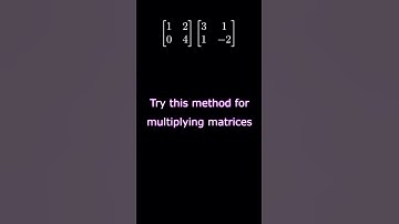 How to Multiply Matrices: Columns Times Rows #maths #linearalgebra #drawingdistributions