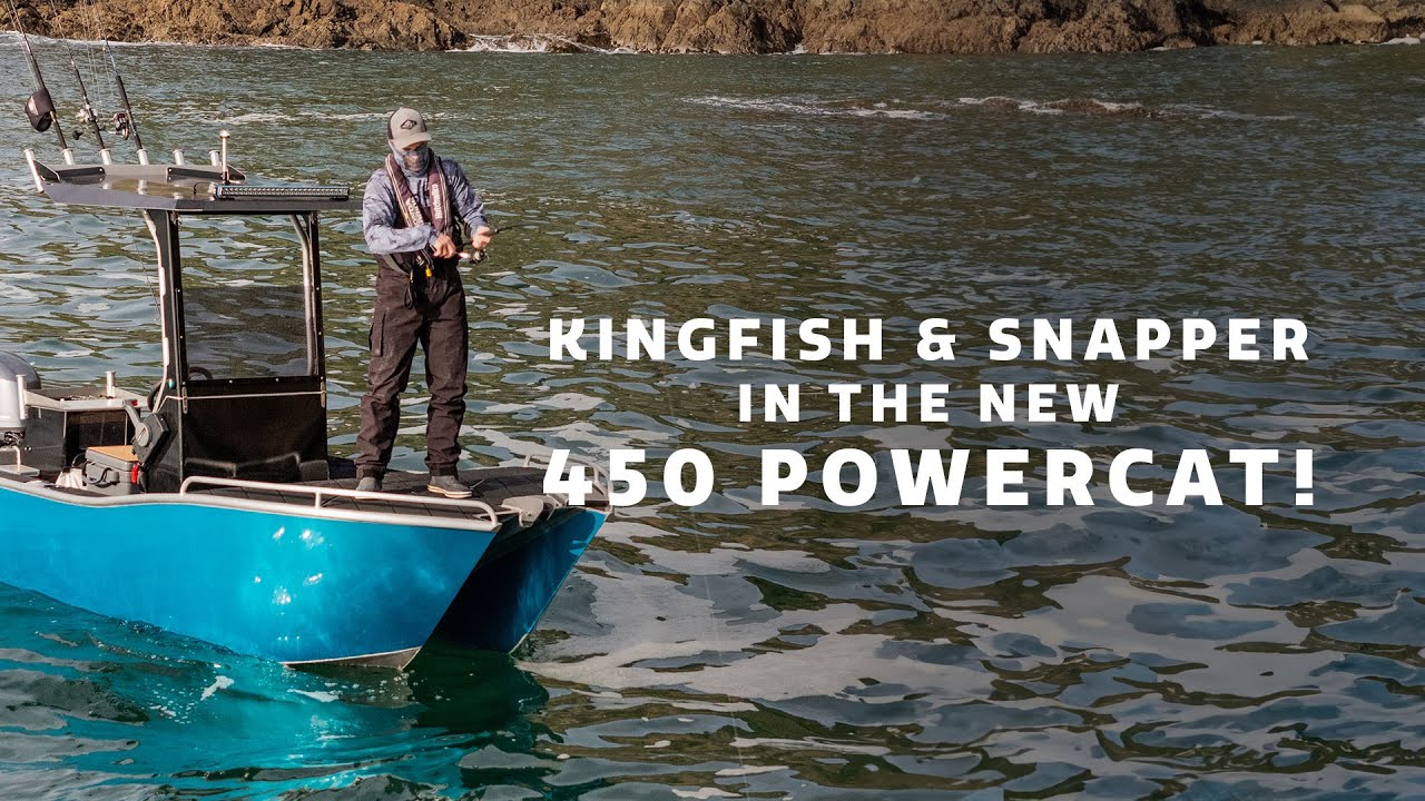 Bay of Islands Kingfish & Snapper in the new 450 Kingfisher Powercat