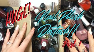 Destashing My Collection of 2K Plus Nail Polishes! Part 1